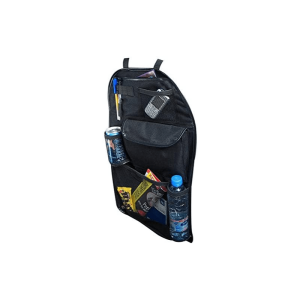 Value reduced – Organizér ze síťoviny na opěradlo autosedačky, černý