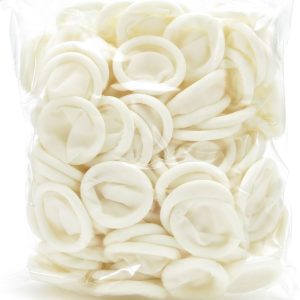 Latexové návleky na prsty, 100 ks, bílé Rozměr: M