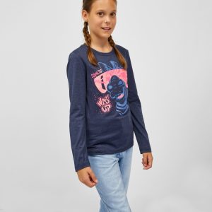 SAM 73 Dívčí triko AGNES Modrá 104