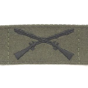 Nášivka: U.S.Army límcová – Pěchota olivová | černá