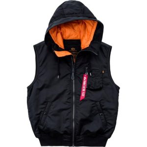 Alpha Industries Vesta MA-1 Vest Hooded černá XL