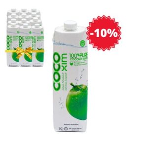 XL balení – Kokosová voda 100 % Pure COCOXIM 12×1000 ml