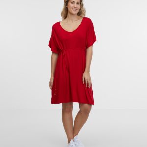 SAM 73 Dámské šaty LEANDRA Červená M/L
