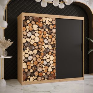 Abika  skříň DREWNO  180/200/62 barevné provedení