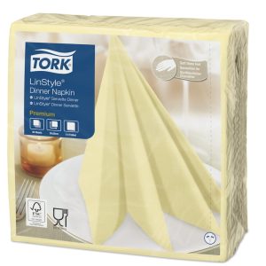 478712 F/ Tork Linstyle champagne ubrousek – večeře, 39 x 39 cm, 1 vrstva, 50 ks