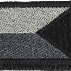 Nášivka: Vlajka Česká republika zrcadlová [64×44] [ssz] šedá | černá