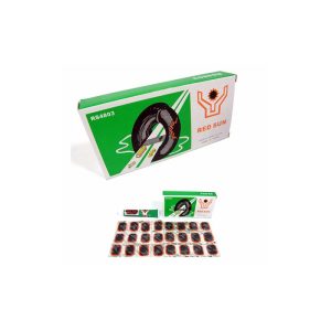 Sada na opravu pneumatik na jízdní kolo, záplata a lepidlo, obdélníkový tvar