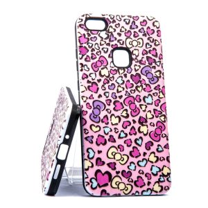 Huawei P10 Lite Hearts 3D růžové