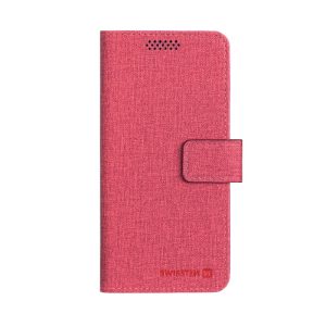 Pouzdro knížka univerzální Swissten Libro Book XL 158mm x 80mm červené