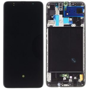 LCD display Samsung A705 Galaxy A70 + dotyk. folie Service Pack Original černý