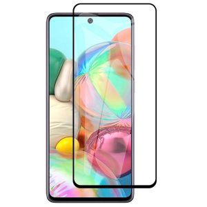 Screen Glass Samsung A715 Galaxy A71 5D Full Glue zaoblené černé 1024275