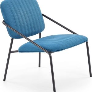Halmar Designové křeslo Dennis, modré/černé