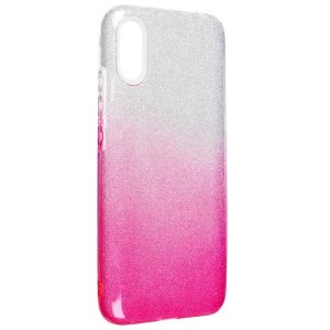 Pouzdro Forcell Shining Xiaomi Redmi 9A / Redmi 9AT Stříbrno-růžové