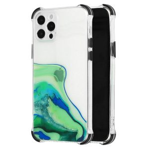 Pouzdro 1Mcz Trendy Vodomalba Anti-Shock Skinny TPU ochranný kryt Xiaomi Mi 11 průhledná zelená černé