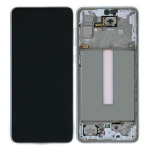 LCD display Samsung A336B Galaxy A33 5G + dotyk + přední kryt Original bílý