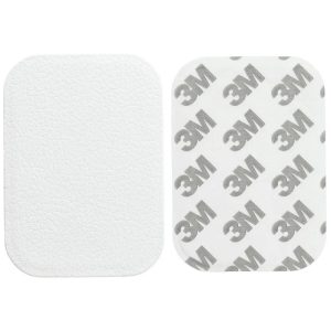 Držák kovová podložka pro magnetické držáky s koženkou stříbrná obdélníková