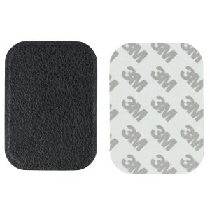 Držák kovová podložka pro magnetické držáky s koženkou černá obdélníková