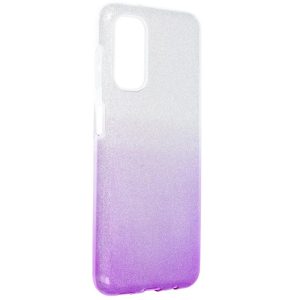 Pouzdro SHINING SAMSUNG Galaxy A13 5G čiré/fialové