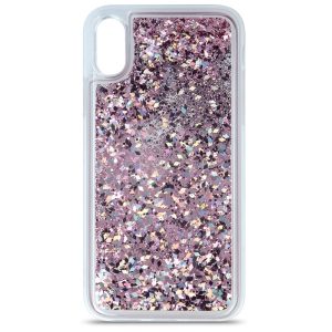 Pouzdro 1Mcz Liquid Diamond Sparkle ochranné s přesépacím efektem třpytek Xiaomi Redmi 9A, Redmi 9AT růžově zlaté