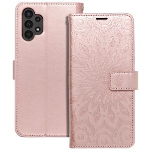 Pouzdro Forcell MEZZO Samsung Galaxy A13 4G, manadala rose zlaté