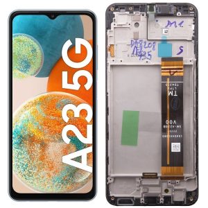 LCD display Samsung A236 Galaxy A23 5G + dotyk + přední kryt Original Service Pack černý