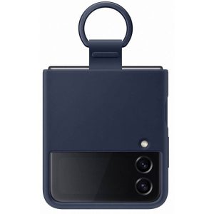 Samsung Silikonové kryt s držákem Z Flip4 Navy EF-PF721TNEGWW