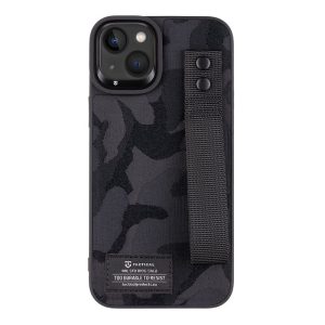Pouzdro Tactical Camo Troop Drag Strap Apple iPhone 14 PLUS černé