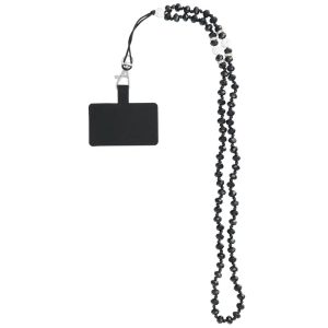 Šňůrka na krk CRYSTAL DIAMOND pro pouzdro na telefon černá