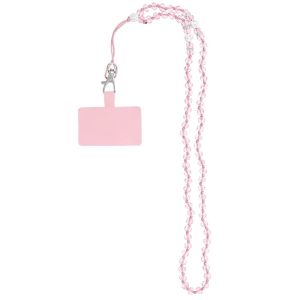 Šňůrka na krk CRYSTAL DIAMOND pro pouzdro na telefon růžová
