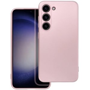 Pouzdro silikon Samsung S911 Galaxy S23 Metallic růžové