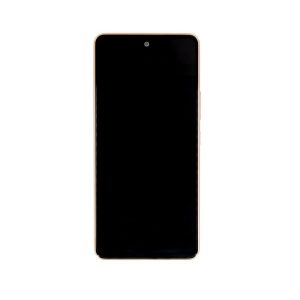 LCD display Samsung A536 Galaxy A53 5G + dotyk + přední kryt Original Service Pack Peach oranžový