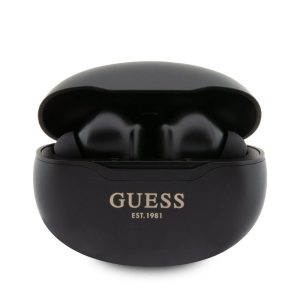 Sluchátka Bluetooth Guess True Wireless Metalic Finish BT5.3 6H Stereo Earphones Black