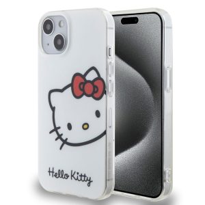 Pouzdro Hello Kitty IML Head Logo zadní kryt pro Apple iPhone 13 White