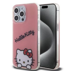 Pouzdro Hello Kitty IML Daydreaming Logo zadní kryt pro Apple iPhone 15 PRO MAX Pink