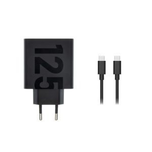Nabíječka Motorola MC-1252 USB-C GaN 125W Turbopower + kabel USB-C/USB-C Original černá