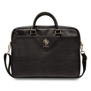 Guess GUCB15PUSASBK PU Saffiano Vintage Script Computer Bag 15/16″ Black