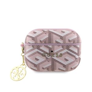 Pouzdro Guess PU G Cube Charm pro Apple AirPods PRO 2 Pink