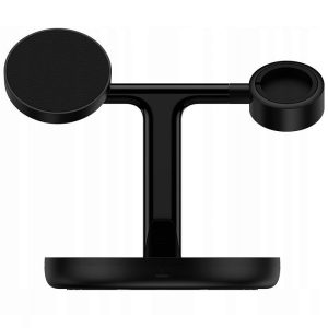 Nabíjecí stanice bezdrátová 15W Baseus Swan 3v1 černá