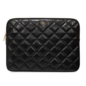 Pouzdro Guess PU Quilted 4G Metal Logo Computer Sleeve 13/14″ Black