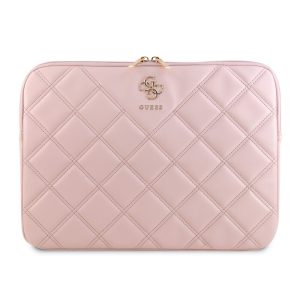 Pouzdro Guess PU Quilted 4G Metal Logo Computer Sleeve 13/14″ Pink