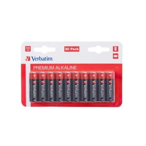 Baterie Verbatim Alkaline AA alk. LR6 alkalické baterie 20ks