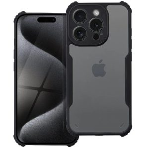 Pouzdro silikon Xiaomi Redmi Note 13 4G Armor Anti Drop čirá záda černý rám