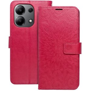 Pouzdro Flip Mezzo Book Xiaomi Redmi Note 13 4G vzor mandala Magenta fialovo červené