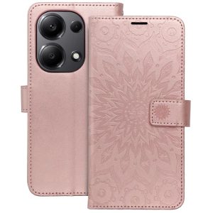Pouzdro Flip Mezzo Book Xiaomi Redmi Note 13 PRO 4G vzor mandala růžové zlaté
