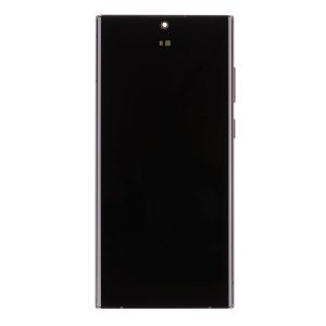 LCD display Samsung S908 Galaxy S22 Ultra + dotyk + přední kryt Service Pack Original Burgundy