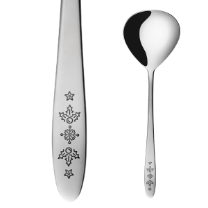 Naběračka na polévku s vánočním gravírem – Turin