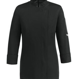 Dámsky kuchársky rondon EGOchef cool vent černý – dlouhý rukáv XS