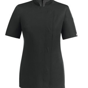 Dámský kuchařský rondon EGOchef cool vent černý – krátký rukáv L
