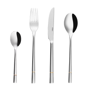 Sada dezertních příborů 24 ks – Luxus zlatá drážka