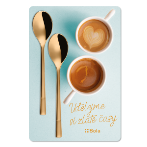 Kávová lžička Set 2 ks – Luxus zlatá